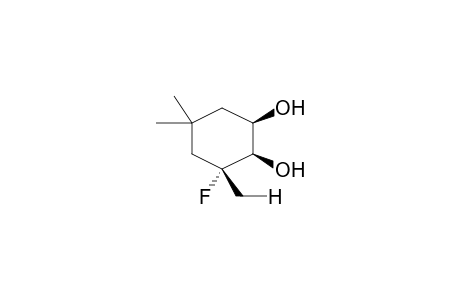 3,5,5-TRIMETHYL-3-FLUOROCYCLOHEXANEDIOL-1,2