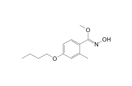 Methyl (Z)-O-methyl-p-butoxybenzohydroximate
