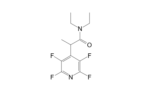 N,N-DIETHYL-2-(PERFLUORO-4-PYRIDYL)-PROPIONAMIDE