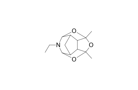 1,7-Dimethyl-4-ethyl-4-aza-2,6,13-trioxapentacyclo[5.5.1.0(3,11).0(5,9).0(8,12)]tridecane