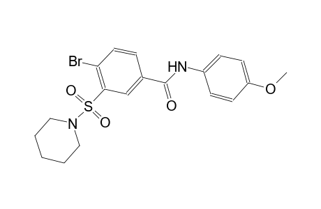 benzamide, 4-bromo-N-(4-methoxyphenyl)-3-(1-piperidinylsulfonyl)-