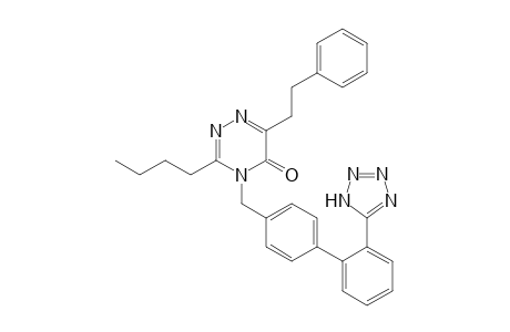 3-Butyl-6-phenethyl-4-[4-[2-(2H-tetrazol-5-yl)phenyl]benzyl]-1,2,4-triazin-5-one