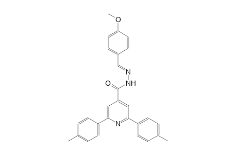 N'-[(E)-(4-methoxyphenyl)methylidene]-2,6-bis(4-methylphenyl)isonicotinohydrazide