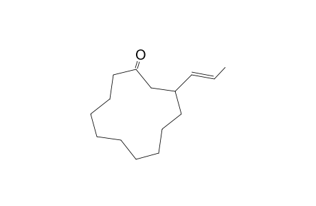 3-[(E)-prop-1-enyl]-1-cyclododecanone