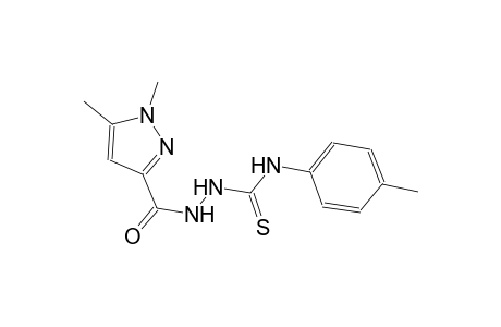 2-[(1,5-dimethyl-1H-pyrazol-3-yl)carbonyl]-N-(4-methylphenyl)hydrazinecarbothioamide