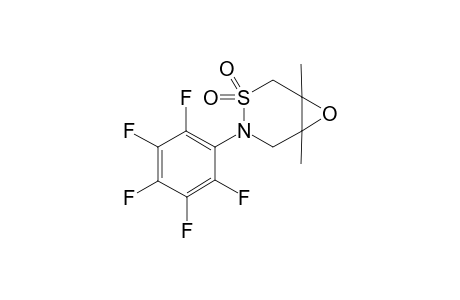 1,6-dimethyl-4-(pentafluorphenyl)-7-oxa-3-thia-4-azabicyclo[4.1.0]heptan-3,3-dioxide