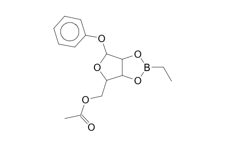 beta-D-LYXOFURANOSIDE, PHENYL, CYCLIC 2,3-(ETHYLBORONATE) 5-ACETATE
