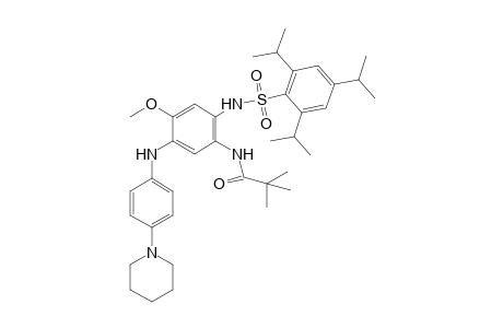 Propanamide, N-[4-methoxy-5-[[4-(1-piperidinyl)phenyl]amino]-2-[[[2,4,6-tris(1-methylethyl)phenyl]sulfonyl]amino]phenyl]-2,2-dimethyl-