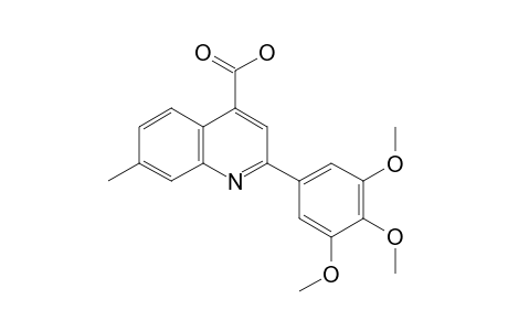 7-METHYL-2-(3,4,5-TRIMETHOXYPHENYL)CINCHONINIC ACID