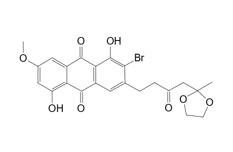 2-Bromo-1,5-dihydroxy-7-methoxy-3-(2-methyl[1,3]dioxolan-2-yl)-3-oxobuyl]-9,10-anthraquinone