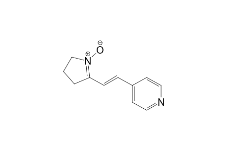 4-[(E)-2-(1-oxidanidyl-3,4-dihydro-2H-pyrrol-1-ium-5-yl)ethenyl]pyridine