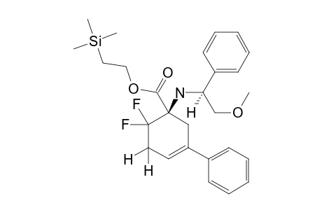(-)-2-(TRIMETHYLSILYL)-ETHYL-6,6-DIFLUORO-3-PHENYL-1-[[(1R)-1-PHENYL-2-METHOXYETHYL]-AMINO]-3-CYCLOHEXENE-1-CARBOXYLATE