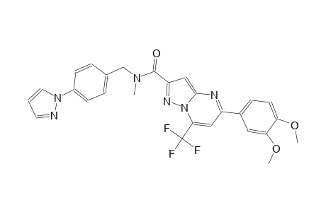 5-(3,4-dimethoxyphenyl)-N-methyl-N-[4-(1H-pyrazol-1-yl)benzyl]-7-(trifluoromethyl)pyrazolo[1,5-a]pyrimidine-2-carboxamide