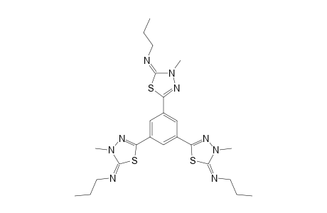 2,2',2''-(1,3,5-BENZENETRIYL)-TRIS-[4,5-DIHYDRO-4-METHYL-5-PROPYLIMINO-1,3,4-THIADIAZOLE]