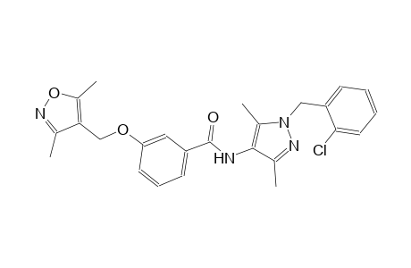 benzamide, N-[1-[(2-chlorophenyl)methyl]-3,5-dimethyl-1H-pyrazol-4-yl]-3-[(3,5-dimethyl-4-isoxazolyl)methoxy]-