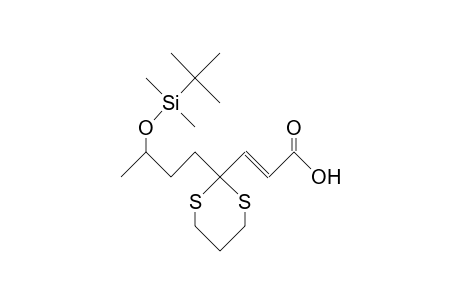 (E)-7-tert-Butyl-dimethylsiloxy-4,4-(trimethylene-dithio)-2-octenoic acid