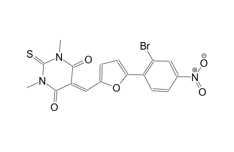 5-{[5-(2-bromo-4-nitrophenyl)-2-furyl]methylene}-1,3-dimethyl-2-thioxodihydro-4,6(1H,5H)-pyrimidinedione