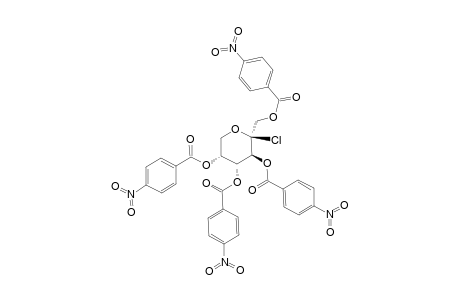 .beta.-D-Fructopyranosyl chloride, tetrakis(4-nitrobenzoate)