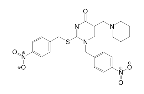 2-p-nitrobenzylthio-1-p-nitrobenzyl-5-piperidinomethyluracil