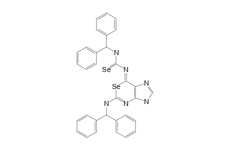 6,9-DIHYDRO-2-BENZHYDRYLAMINO-6-(3-BENZHYDRYLUREIDO)-IMINO-1-SELENAPURINE