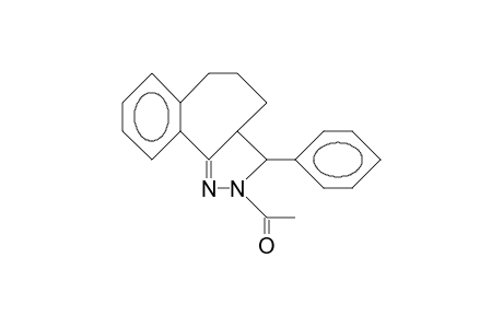 cis-2-Acetyl-3-phenyl-2,3,3a,4,5,6-hexahydro-benzo(6,7)cyclohepta(1,2-C)pyrazole