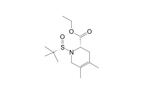 Ethyl (2S,S(s))-1-(tert-butyl-sulfinyl)-4,5-dimethyl-1,2,3,6-tetrahydro-pyridine-2-carboxylate