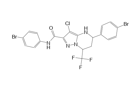N,5-bis(4-bromophenyl)-3-chloro-7-(trifluoromethyl)-4,5,6,7-tetrahydropyrazolo[1,5-a]pyrimidine-2-carboxamide
