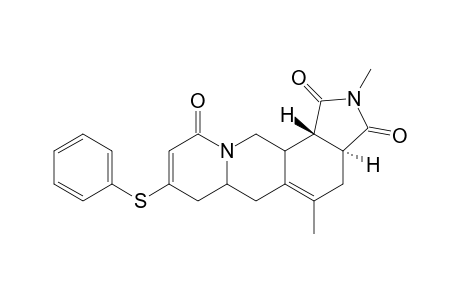 endo-trans-2,5-Dimethyl-8-(phenylthio)-3a,4,6a,7,12,12a-hexahydropyrido[1,2-b]pyrrolo[3,4-h]isoquinoline-1,3,10(2H,6H,12bH)-trione