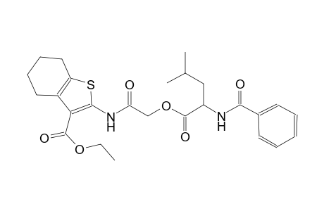 benzo[b]thiophene-3-carboxylic acid, 2-[[[[2-(benzoylamino)-4-methyl-1-oxopentyl]oxy]acetyl]amino]-4,5,6,7-tetrahydro-, ethyl ester