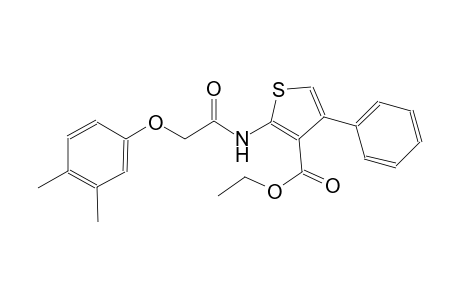 ethyl 2-{[(3,4-dimethylphenoxy)acetyl]amino}-4-phenyl-3-thiophenecarboxylate