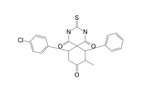 7-PHENYL-8-METHYL-3-THIOXO-11-(4-CHLOROPHENYL)-2,4-DIAZASPIRO-[5.5]-UNDECANE-1,5,9-TRIONE
