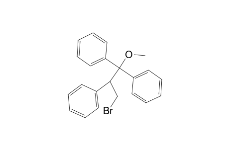 Benzene, 1,1',1''-[1-(bromomethyl)-2-methoxy-1-ethanyl-2-ylidene]tris-