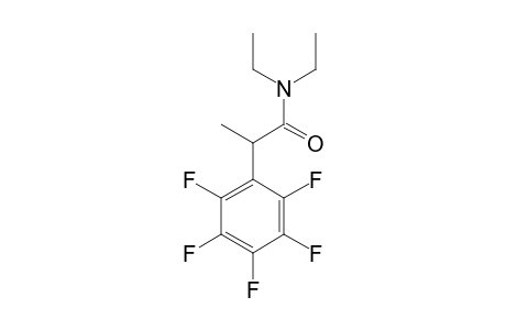 N,N-DIETHYL-2-(PERFLUOROPHENYL)-PROPIONAMIDE