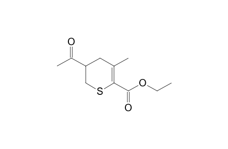 Ethyl 5-acetyl-3-methyl-5,6-dihydro-4H-thiopyran-2-carboxylate