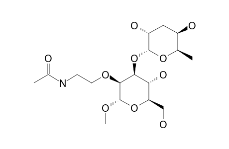 METHYL-2-O-(2'-ACETAMIDOETHYL)-3-O-(3,6-DIDEOXY-ALPHA-D-XYLO-HEXOPYRANOSYL)-ALPHA-D-MANNOPYRANOSIDE