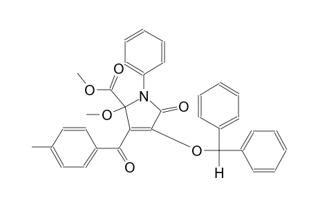 methyl 4-(benzhydryloxy)-2-methoxy-3-(4-methylbenzoyl)-5-oxo-1-phenyl-2,5-dihydro-1H-pyrrole-2-carboxylate