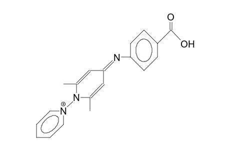 N-(4-[4-Carboxy-phenyl]iminio-2,6-dimethyl-pyridin-1-yl)-pyridinium cation