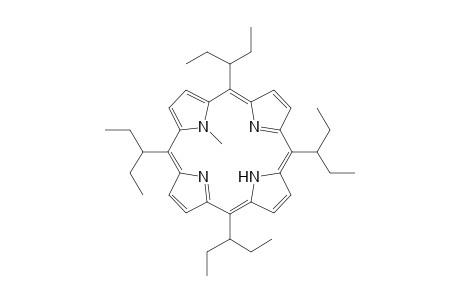 5,10,15,20-tetrakis(1'-Ethylpropyl)-21-methylporphyrin