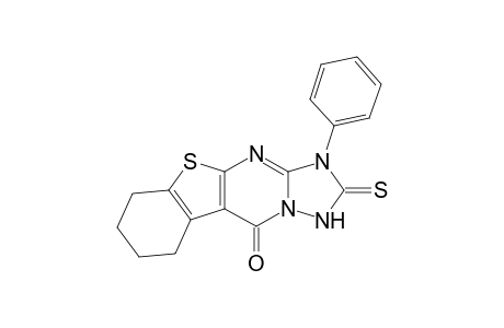 2-Thioxo-3-phenyl-6,7,8,9-tetrahydrobenzothieno[2,3-d]-1,2,4-triazolo[1,5-a]pyrimidin-10(3H)-one