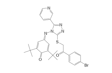 4-{3-[2-(4-Bromophenyl)-2-oxoethylsulfanyl]-5-(pyridin-3-yl)-4H-1,2,4-triazol-4-ylimino}-2,6-ditert-butylcyclohexa-2,5-dien-1-one
