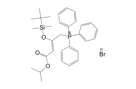 ISOPROPYL-4-(TRIPHENYLPHOSPHONIUM-BROMIDE)-3-(TERT.-BUTYLDIMETHYLSILYLOXY)-BUT-2-ENOATE