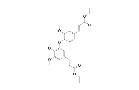 ETHYL-(E)-3-[4-[(E)-2-ETHOXYCARBONYLVINYL]-2-METHOXYPHENOXY]-4-HYDROXY-5-METHOXYCINNAMATE