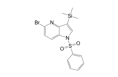 1-Benzenesulfonyl-5-bromo-3-trimethylsilanyl-1H-pyrrolo[3,2-b]pyridine