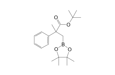 tert-Butyl 2-methyl-2-phenyl-3-(4,4,5,5-tetramethyl-1,3,2-dioxaborolan-2-yl)propanoate