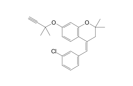 2,2-Dimethyl-7-(2-methylbut-3-yn-2-yloxy)-4-(3-chlorobenzylidene)-3,4-dihydro-2H-chromene