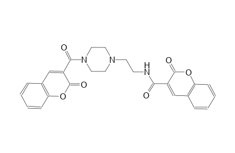 2-oxo-N-(2-{4-[(2-oxo-2H-chromen-3-yl)carbonyl]-1-piperazinyl}ethyl)-2H-chromene-3-carboxamide