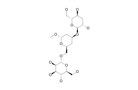 METHYL-(3-DEOXY-ALPHA-D-ARABINO-HEXOPYRANOSYL)-(1->3)-[(ALPHA-D-MANNOPYRANOSYL)-(1->6)]-2,4-DIDEOXY-ALPHA-D-THREO-HEXOPYRANOSIDE