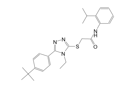 2-{[5-(4-tert-butylphenyl)-4-ethyl-4H-1,2,4-triazol-3-yl]sulfanyl}-N-(2-isopropylphenyl)acetamide