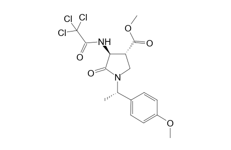 (3S,4R,1'S)-4-Methoxycarbonyl-3-(trichloroacetylamino)-1-[1'-(4"-methoxyphenyl)ethyl]pyrrolidin-2-one