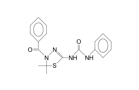 4-Benzoyl-5,5-dimethyl-2-(3-phenyl-ureido)-4,5-dihydro-1,3,4-thiadiazol